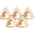 AGT Professional Raspel-Dreieck mit Carbid-Körnung, 80mm, Schnellspannung, 5er-Set AGT Professional Raspel-Dreiecke für Multitools