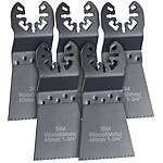 AGT Professional Bimetall-Tauchsägeblatt, 45 mm, HSS, Schnellspannung, 5er-Set AGT Professional Tauch-Sägeblätter für Multitools