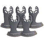 AGT Professional Diamantbeschichtetes Sägeblatt, 57 mm, Schnellspannung, 5er-Set AGT Professional Tauch-Sägeblätter für Multitools