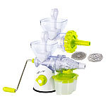 Rosenstein & Söhne Manueller Slow Juicer mit Fleischwolf-Aufsatz Rosenstein & Söhne Slow Juicers