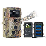 VisorTech Full-HD-Wildkamera, 3 Bewegungssensoren, Nachtsicht, Farbdisplay, IP66 VisorTech Wildkameras