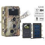 VisorTech Full-HD-Wildkamera, 3 Bewegungssensoren, Nachtsicht, Farbdisplay, IP66 VisorTech Wildkameras