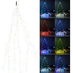 Lunartec Christbaum-Überwurf-Lichterkette, 180 bunte LEDs, 6 Girlanden, je 3 m Lunartec 