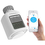 PEARL Programmierbares Heizkörper-Thermostat mit Bluetooth, App, LCD-Display PEARL Programmierbare Heizkörperthermostate mit Bluetooth