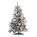 infactory Künstlicher Weihnachtsbaum im Schneedesign, 180 cm, mit 300 LEDs infactory
