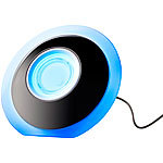 Lunartec LED-Stimmungsleuchte mit Touch-Farbregler und USB-Anschluss Lunartec LED-Stimmungslampen, batteriebetrieben