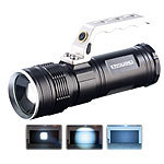KryoLights LED-Akku-Taschenlampe TRC-180.3a mit Zoom, 1000 lm, 10 Watt, IP65 KryoLights Akku-LED-Handscheinwerfer