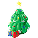 infactory Selbstaufblasender XXL Weihnachtsbaum mit animiertem Santa infactory Selbstaufblasende Weihnachtsbäume