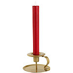 Britesta LED-Stabkerze mit goldenem Kerzenhalter, bewegliche Flamme, rot Britesta