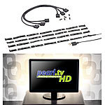 Lunartec TV-Hintergrundbeleuchtung mit 4 Leisten für 61 - 111 cm, warmweiß, USB Lunartec TV Hintergrundbeleuchtungen