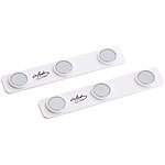 infactory 2er-Set Universal-Magnetleisten für Küche, Kühlschrank, Werkraum u.v.m infactory Magnetische Flaschen- und Konservenhalter
