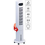 Sichler Haushaltsgeräte 3in1-Turmventilator, Luftkühler & -befeuchter, 80° Oszillation, 40 W Sichler Haushaltsgeräte Turmventilatoren mit Luftbefeuchter und Luftkühler
