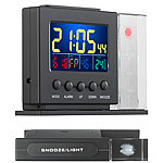 infactory 3D-Hologramm-Wetterstation mit Thermometer, Hygrometer, Uhr & Wecker infactory 3D-Hologramm-Wetterstationen