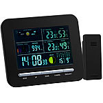 infactory Funk-Wetterstation mit Außensensor, Farb-Display, Uhr & Wecker infactory Wetterstationen mit Farb-Display und Außensensor