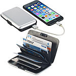 Xcase 2in1-RFID-Kartenetui & Powerbank, 5 Fächer, 2.500 mAh, 1 A, 5 Watt Xcase 2in1-RFID-Kartenetuis und Powerbanks