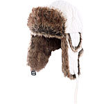 PEARL urban Polarmütze mit Fellfutter, weiß Gr. S PEARL urban Polarmützen