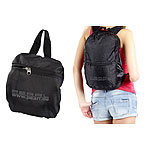 PEARL Faltbarer Rucksack, 15 l, 160 g, wasserabweisend beschichtet, schwarz PEARL Faltbare Rucksäcke