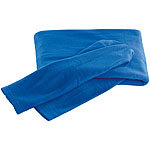 PEARL Fleece-Kuscheldecke mit Ärmeln, blau PEARL Ärmel-Decken