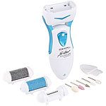 Sichler Beauty 3in1: Elektr. Hornhaut-Entferner SB-30.bc, Maniküre-Set, Nagel-Trimmer Sichler Beauty Elektrische Hornhautentferner mit Maniküre- & Pediküre-Sets