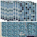 infactory Selbstklebende 3D-Mosaik-Fliesenaufkleber "Aqua", 26 x 26 cm, 20er-Set infactory 