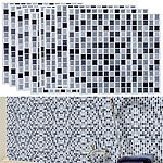infactory Selbstklebende 3D-Mosaik-Fliesenaufkleber "Dezent" 26x26 cm, 10er-Set infactory