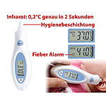 newgen medicals Premium Infrarot-Ohrthermometer, misst in2 Sekunden, sehr hygienisch newgen medicals Infrarot-Ohrthermometer