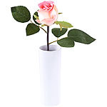 Lunartec LED-Rose "Real Touch" mit LED-Blüte, 28 cm, rosa Lunartec LED Rosen, Real Touch, wie echt