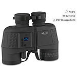 Zavarius Wasserdichtes Marine-Fernglas 7x50 mit OLED-Display, 91 % Transmission Zavarius Marine-Ferngläser mit Digital-Kompass & Entfernungsmesser