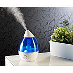 newgen medicals Ultraschall-Luftbefeuchter mit Aroma-Diffusor, 1,2-l-Tank, 150 ml/Std. newgen medicals Ultraschall-Luftbefeuchter mit Aroma-Diffusoren und LEDs