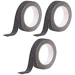 AGT 3er-Set Anti-Rutsch-Klebeband, robust & wasserfest, 24mm x 4m, schwarz AGT Anti-Rutsch-Klebebänder