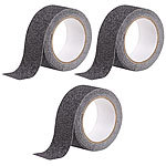 AGT 3er-Set Anti-Rutsch-Klebeband, robust & wasserfest, 48mm x 4m, schwarz AGT Anti-Rutsch-Klebebänder