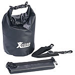 Xcase Wasserdichter Packsack, strapazierfähige Industrie-Plane, 5 l, schwarz Xcase Wasserdichte Packsäcke