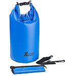 Xcase Wasserdichter Packsack, strapazierfähige Industrie-Plane, 20 l, blau Xcase Wasserdichte Packsäcke