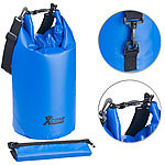 Xcase 3er-Set Wasserdichte Packsäcke aus Lkw-Plane, 5/10/20 Liter, blau Xcase 