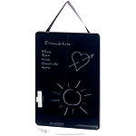 infactory Schwarze Memotafel mit weißem Stift, wiederbeschreibbar, 27,5 x 20 cm infactory Memotafeln mit Stift