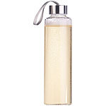 PEARL Trinkflasche aus Borosilikat-Glas, 550 ml, spülmaschinenfest, BPA-frei PEARL Trinkflaschen aus Borosilikat-Glas