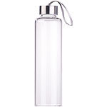 PEARL Trinkflasche aus Borosilikat-Glas, 550 ml, spülmaschinenfest, BPA-frei PEARL