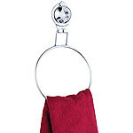 Carlo Milano Handtuchhalter in Ringform, mit Saugnapf, verchromt, kein Bohren Carlo Milano Handtuchhalter