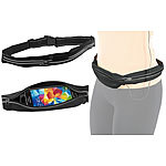 PEARL Workout- & Laufgürtel mit 2 Taschen, Reflektor, wasserabweisend PEARL Laufgürtel