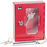 Xcase 2er Pack Profi-Notschlüssel-Kasten mit Einschlag-Klöppel &Sicherheits Xcase