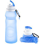 Semptec Urban Survival Technology Faltbare Silikon-Trinkflasche, 550 ml, lebensmittelecht, BPA-frei Semptec Urban Survival Technology Faltbare Silikon-Trinkflaschen