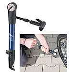 AGT Mini-Fahrradpumpe für Rennräder & Mountainbikes, Manometer bis 9 bar AGT Fahrrad-Luftpumpen mit Manometern