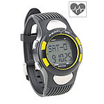 PEARL sports 9in1-Sportuhr mit Pulsmessung und 50-Tage-Speicher, IP44 / 3 ATM PEARL sports