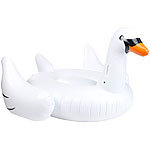 infactory Aufblasbarer XXL-Schwan, Badeinsel, 177 x 165 x 110 cm, bis 90 kg infactory Aufblasbare XXL-Schwäne