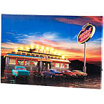 infactory Wandbild "Rock It Diner" auf Leinwand mit LED-Beleuchtung, 45 x 30 cm infactory LED-Wandbilder