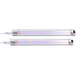 Lunartec 2er-Set LED-Pflanzenunterbauleuchte mit Rot-Blau-Lichtkombination Lunartec