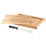 Rosenstein & Söhne Brotmesser mit 20-cm-Klinge und Bambus-Schneidebrett Rosenstein & Söhne Brotmesser mit Bambus-Schneidebretter