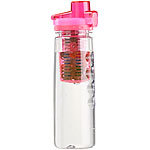 Rosenstein & Söhne Tritan-Trinkflasche mit Fruchtbehälter, BPA-frei, 800 ml, pink Rosenstein & Söhne Trinkflaschen mit Fruchtbehälter