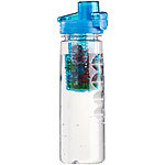 Rosenstein & Söhne Tritan-Trinkflasche mit Fruchtbehälter, BPA-frei, 800 ml, blau Rosenstein & Söhne Trinkflaschen mit Fruchtbehälter