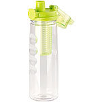 Rosenstein & Söhne Tritan-Trinkflasche mit Fruchtbehälter, BPA-frei, 800 ml, grün Rosenstein & Söhne Trinkflaschen mit Fruchtbehälter